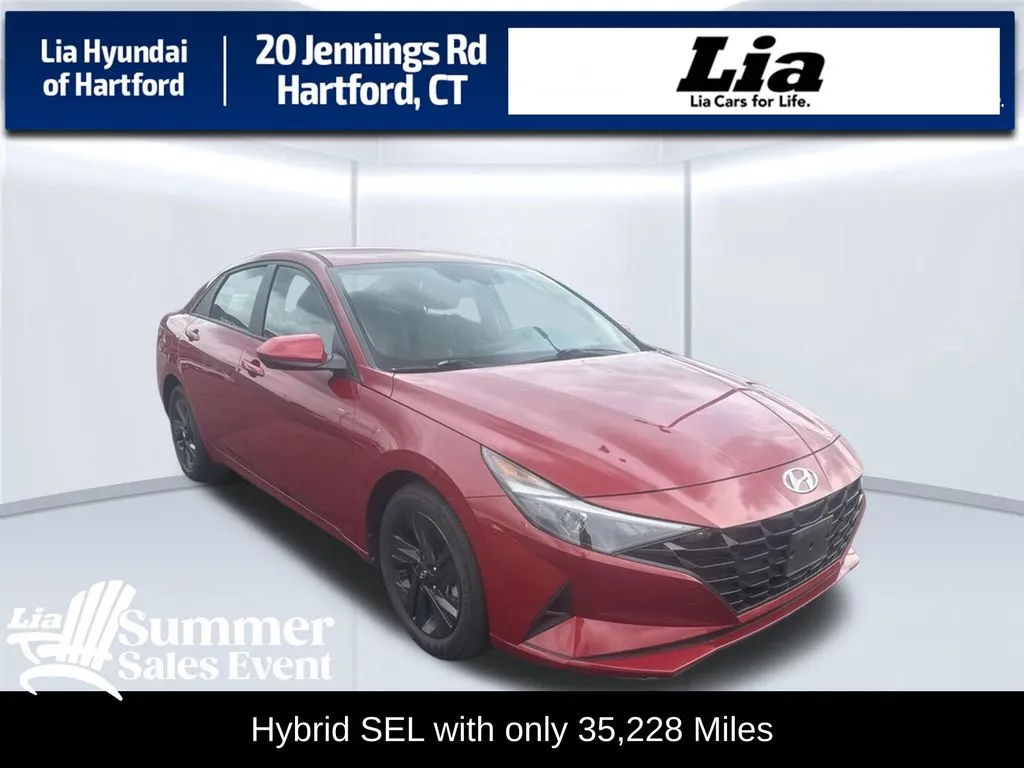Red 2021 Hyundai Elantra Hybrid Blue for sale in Hartford, CT