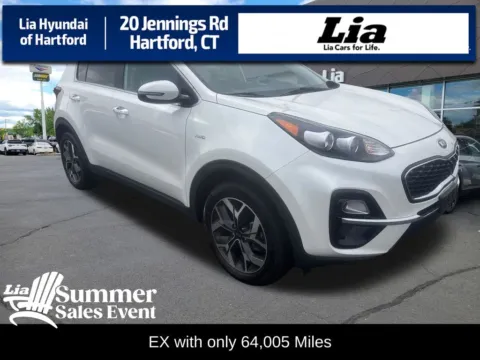 White 2022 Kia Sportage EX for sale in Hartford, CT