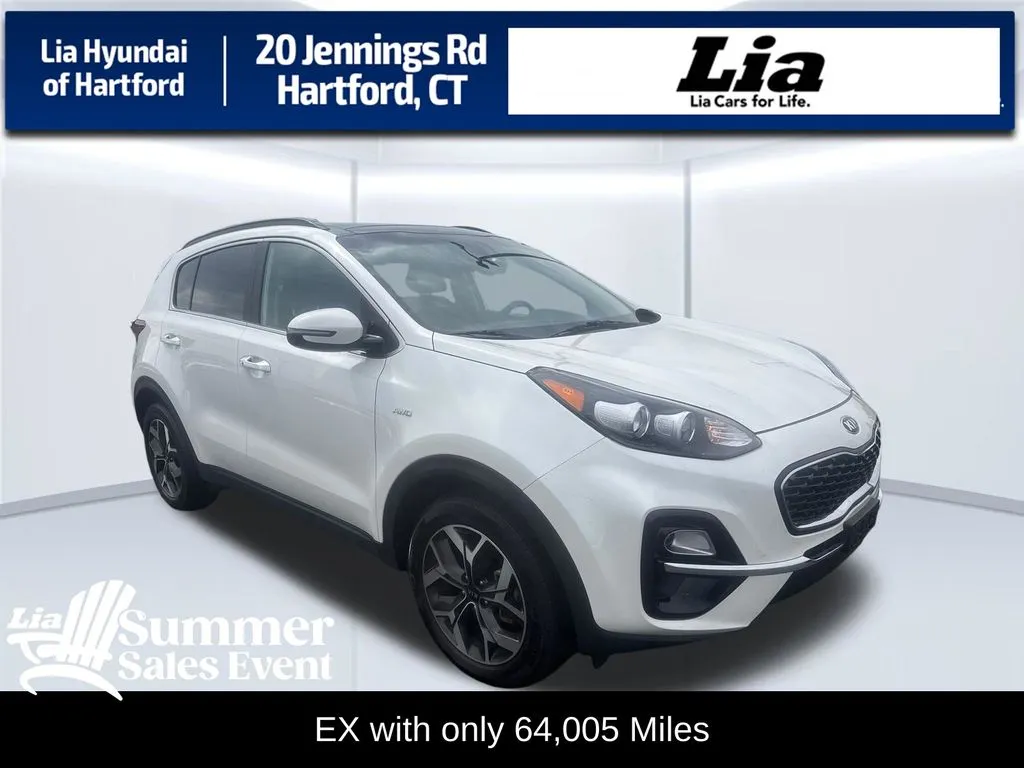 White 2022 Kia Sportage EX for sale in Hartford, CT
