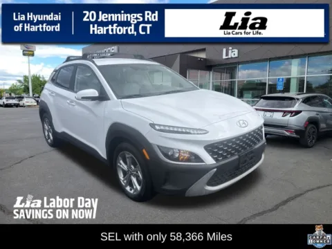 White 2023 Hyundai Kona SEL for sale in Hartford, CT
