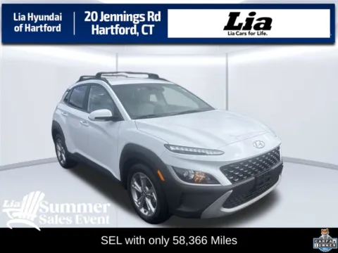 White 2023 Hyundai Kona SEL for sale in Hartford, CT