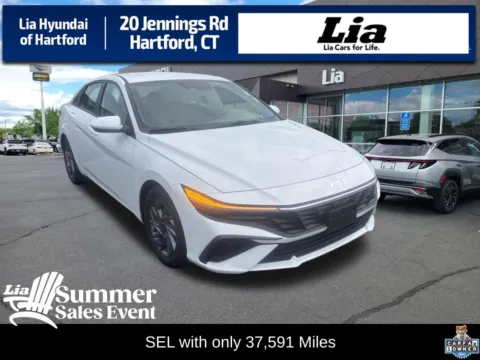 White 2024 Hyundai Elantra SEL for sale in Hartford, CT