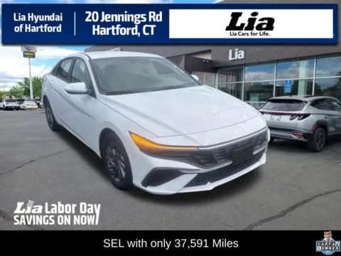 White 2024 Hyundai Elantra SEL for sale in Hartford, CT