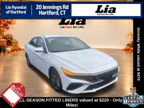 White 2024 Hyundai Elantra SEL for sale in Hartford, CT