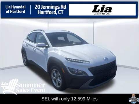 White 2023 Hyundai Kona SEL for sale in Hartford, CT