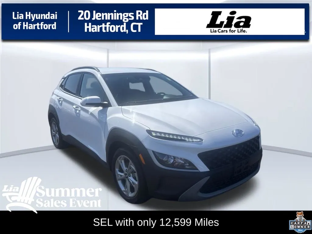 White 2023 Hyundai Kona SEL for sale in Hartford, CT