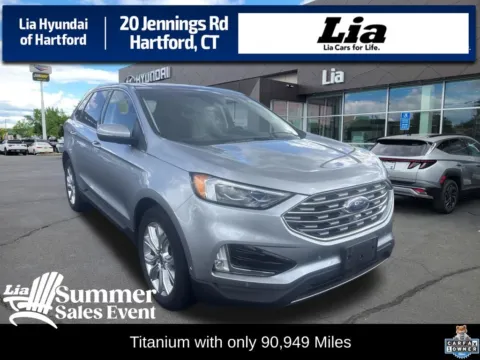Silver 2020 Ford Edge Titanium for sale in Hartford, CT