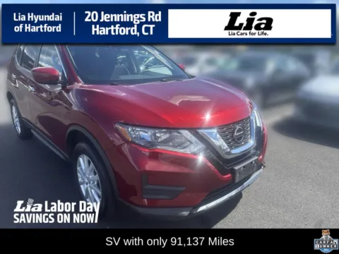 Red 2019 Nissan Rogue SV for sale in Hartford, CT