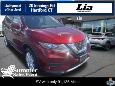 Red 2019 Nissan Rogue SV for sale in Hartford, CT