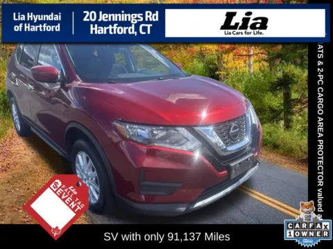 Red 2019 Nissan Rogue SV for sale in Hartford, CT