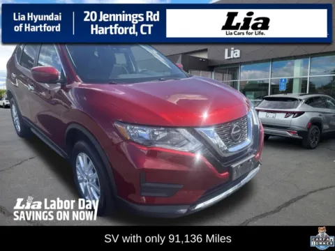 Red 2019 Nissan Rogue SV for sale in Hartford, CT