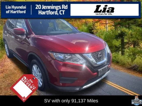Red 2019 Nissan Rogue SV for sale in Hartford, CT
