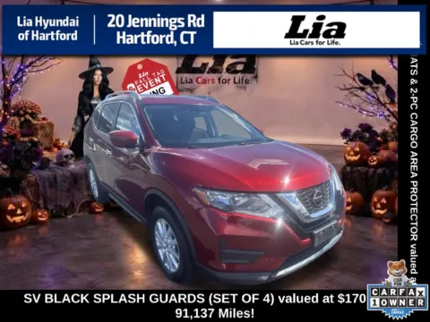Red 2019 Nissan Rogue SV for sale in Hartford, CT