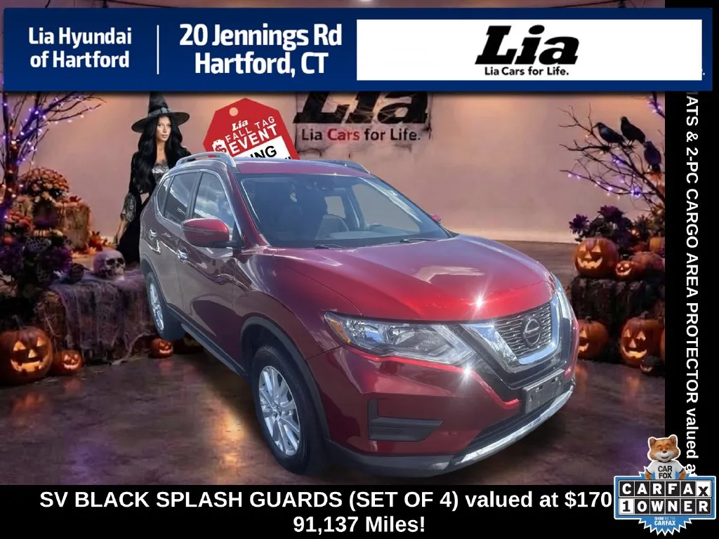 Red 2019 Nissan Rogue SV for sale in Hartford, CT