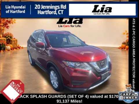 Red 2019 Nissan Rogue SV for sale in Hartford, CT