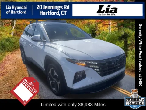 White 2023 Hyundai Tucson Limited for sale in Hartford, CT