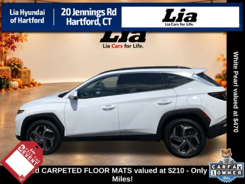White 2024 Hyundai Tucson Limited for sale in Hartford, CT