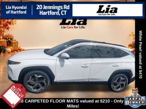 White 2024 Hyundai Tucson Limited for sale in Hartford, CT