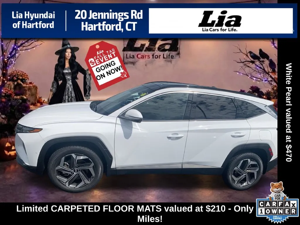 White 2024 Hyundai Tucson Limited for sale in Hartford, CT