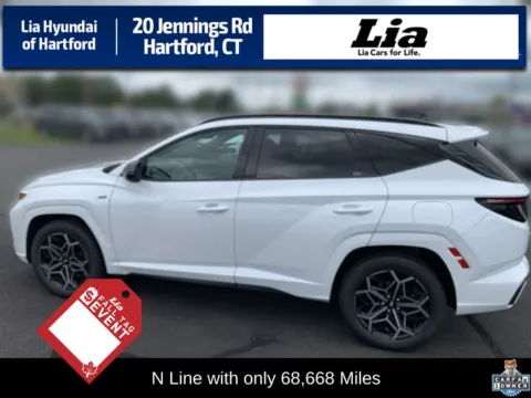 White 2023 Hyundai Tucson N Line for sale in Hartford, CT