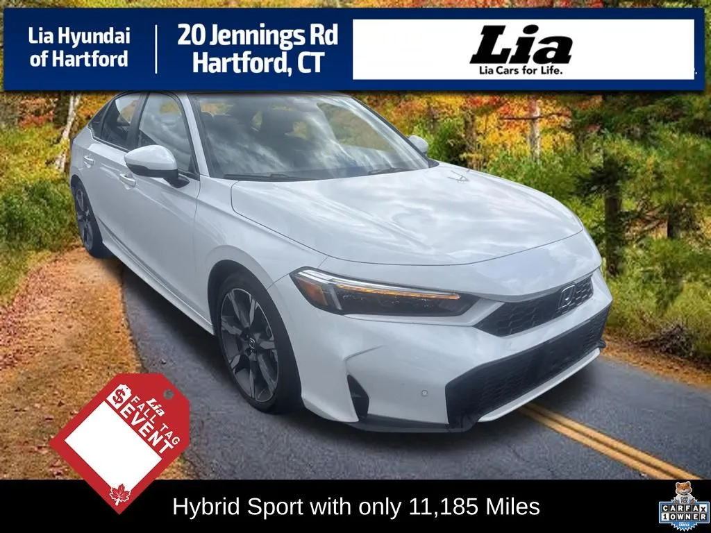 White 2025 Honda Civic Hybrid Sport for sale in Hartford, CT