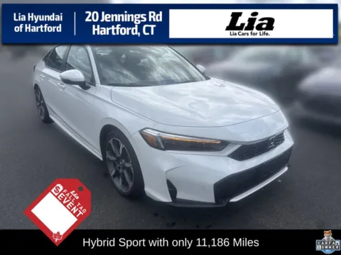White 2025 Honda Civic Hybrid Sport for sale in Hartford, CT