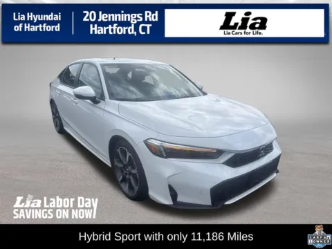 White 2025 Honda Civic Hybrid Sport for sale in Hartford, CT