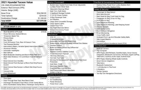 More photos of 2021 Hyundai Tucson Value at Lia Hyundai of Hartford, CT