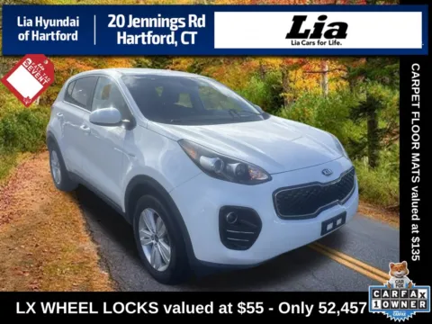 White 2019 Kia Sportage LX for sale in Hartford, CT