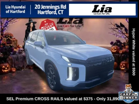 White 2025 Hyundai Palisade SEL Premium for sale in Hartford, CT