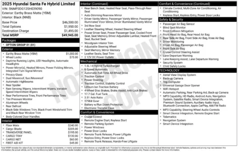 More photos of 2025 Hyundai Santa Fe Hybrid Limited at Lia Hyundai of Hartford, CT