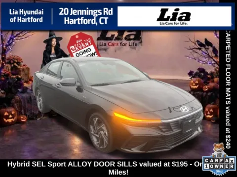 Black 2025 Hyundai Elantra Hybrid SEL Sport for sale in Hartford, CT