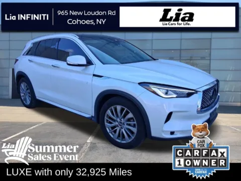 White 2023 INFINITI QX50 LUXE for sale in Cohoes, NY