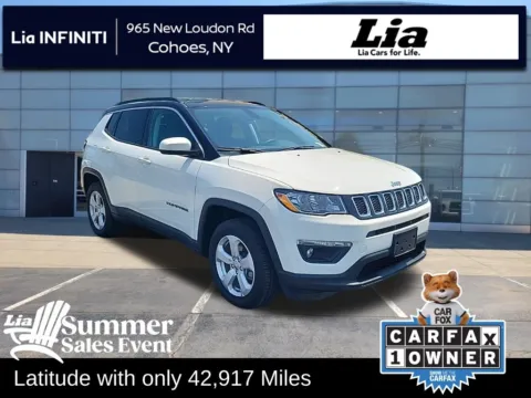 White 2019 Jeep Compass Latitude for sale in Cohoes, NY