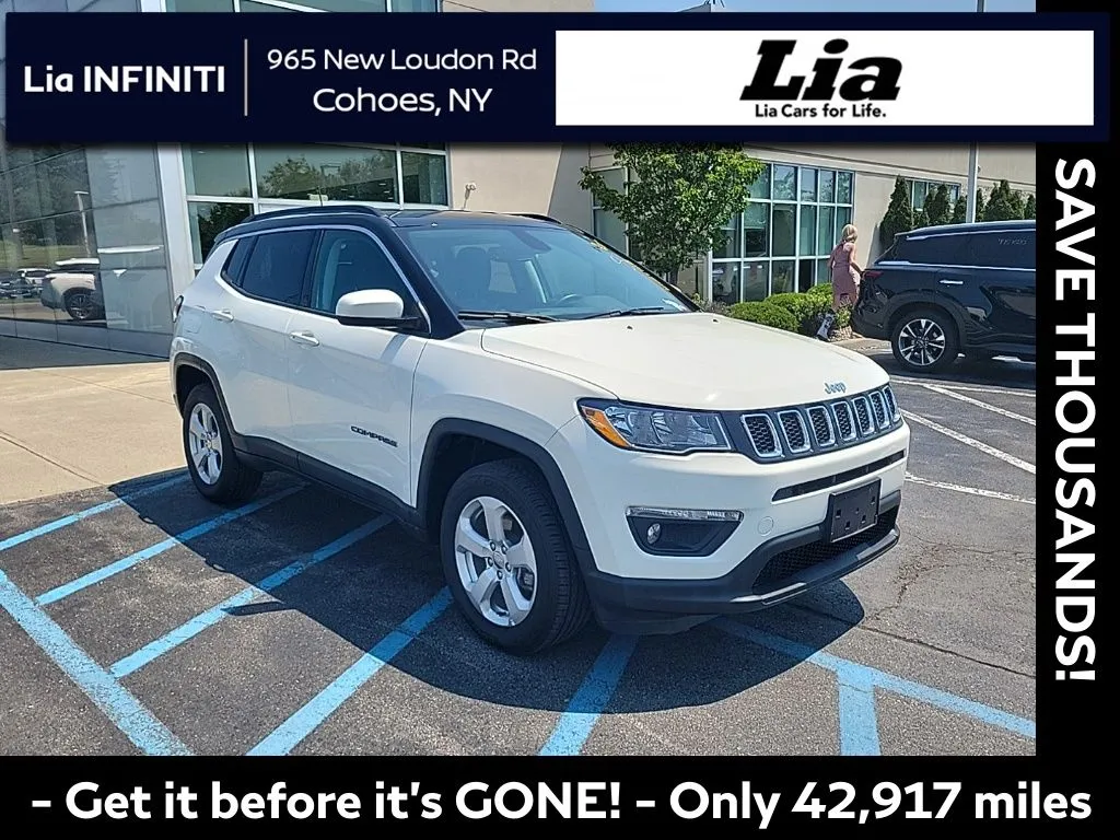 White 2019 Jeep Compass Latitude for sale in Cohoes, NY