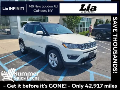White 2019 Jeep Compass Latitude for sale in Cohoes, NY