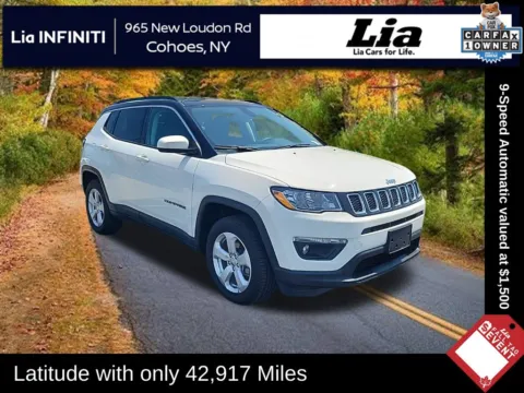 White 2019 Jeep Compass Latitude for sale in Cohoes, NY