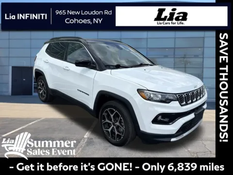 White 2025 Jeep Compass Limited for sale in Cohoes, NY