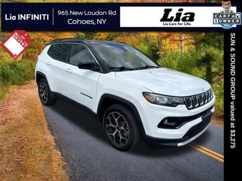 White 2025 Jeep Compass Limited for sale in Cohoes, NY
