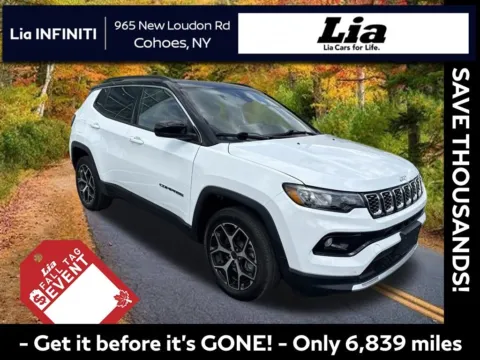 White 2025 Jeep Compass Limited for sale in Cohoes, NY