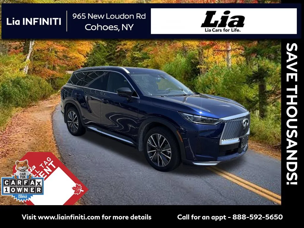 Blue 2026 INFINITI QX60 LUXE for sale in Cohoes, NY