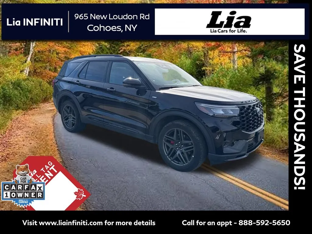 Black 2025 Ford Explorer ST-Line for sale in Cohoes, NY