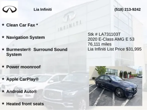 More photos of 2020 Mercedes-Benz E-Class E 53 AMG at Lia INFINITI, NY