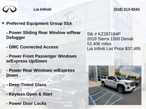 More photos of 2019 GMC Sierra 1500 Denali at Lia INFINITI, NY
