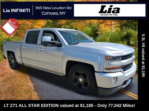 Silver 2018 Chevrolet Silverado 1500 LT for sale in Cohoes, NY