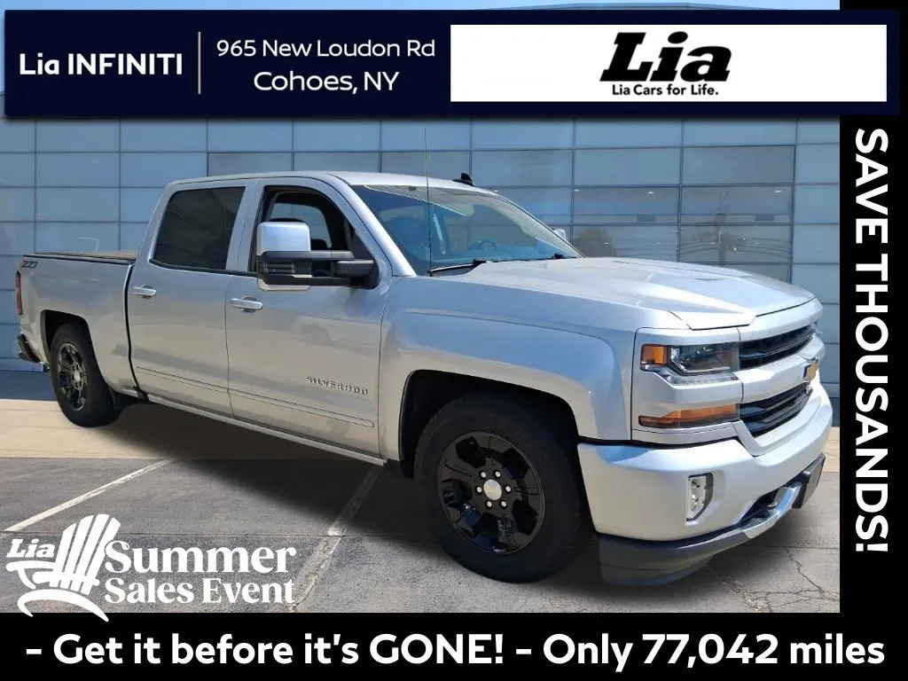 Silver 2018 Chevrolet Silverado 1500 LT for sale in Cohoes, NY
