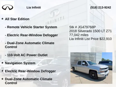 More photos of 2018 Chevrolet Silverado 1500 LT at Lia INFINITI, NY