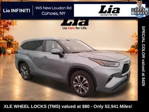 Blue 2024 Toyota Highlander XLE for sale in Cohoes, NY
