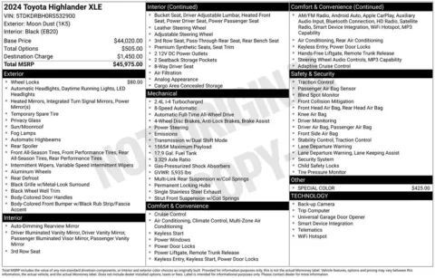 More photos of 2024 Toyota Highlander XLE at Lia INFINITI, NY