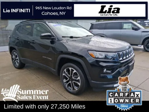 Black 2023 Jeep Compass Limited for sale in Cohoes, NY